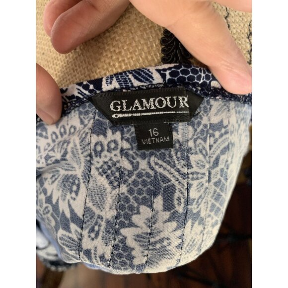 (E-126) Short sleeves womens dress size 16 floral color long dress‎ - Picture 6 of 6